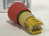 Siemens 3SB3 000-1HA20 Not-Halt Emergency Stop 40mm Red Twist