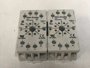 Lot Of 2 Allen Bradley 700-HN100 SER. D Guardmaster 8 PIN 10A 300/400VAC