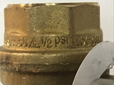 RUB S95 3/4”  Locking Brass Ball Valve 400 WP, CW617N PN40 DN20, 600 CWP, 125G,