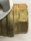 RUB S95 3/4”  Locking Brass Ball Valve 400 WP, CW617N PN40 DN20, 600 CWP, 125G,