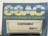 Asea Brown Boveri SSAC ESDR420A4 Solid State Timer 1-10 Sec 1-100 Min 120VAC 1A