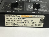 Asea Brown Boveri SSAC ESDR420A4 Solid State Timer 1-10 Sec 1-100 Min 120VAC 1A