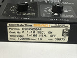 Asea Brown Boveri SSAC ESDR420A4 Solid State Timer 1-10 Sec 1-100 Min 120VAC 1A