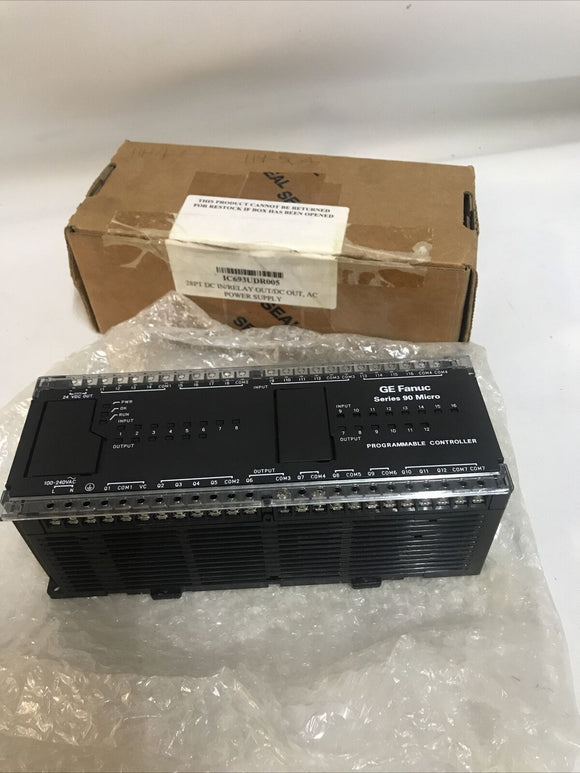 GE FANUC ICU693UDR005CP1 Series 90 24VDC 8mA Micro Programmable Controller