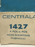 Centralab 1427 4POLE/6POS NON-SHORTING 6 1/4" Phenolic