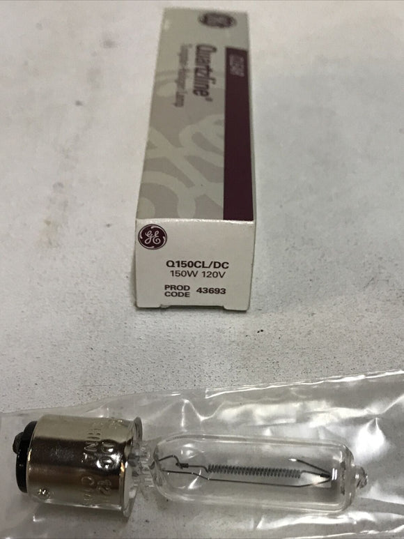 GE 43693 Q150CL/DC 150W 120V C10S Base ETC Light Bulb
