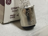GE 43693 Q150CL/DC 150W 120V C10S Base ETC Light Bulb