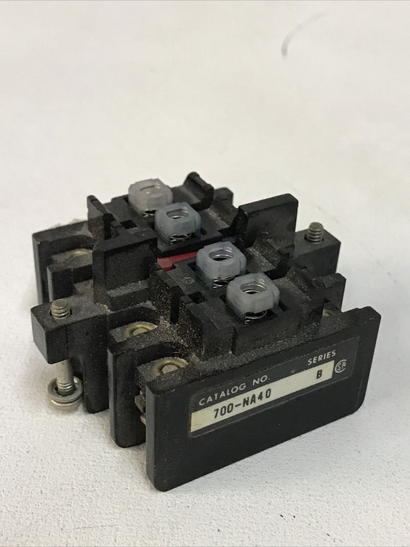Allen-Bradley 700-NA40 Series B Industrial Relay Contact Block