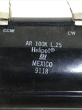 Helipot Precision Potentiometer AR 100K L.25