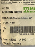 Murr Elektronik M12 RJ45 Ethernet Adapters 90 Deg. 7000-99052-0000000