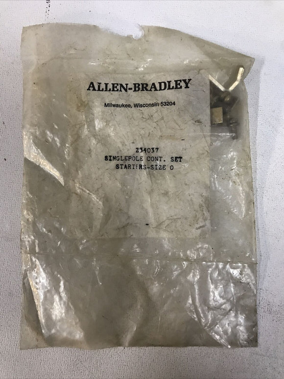 ALLEN-BRADLEY Z34037 CONTACT KIT 1 POLE SIZE 0