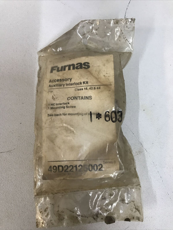 Furnas 49D22125002 Accessory Auxiliary Interlock Kit 1NC