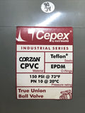 Cepex Hayward CPX22250 DN-100 CPVC 4" Flow Control Ball Valve PFTE Thread EPDM