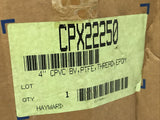 Cepex Hayward CPX22250 DN-100 CPVC 4" Flow Control Ball Valve PFTE Thread EPDM