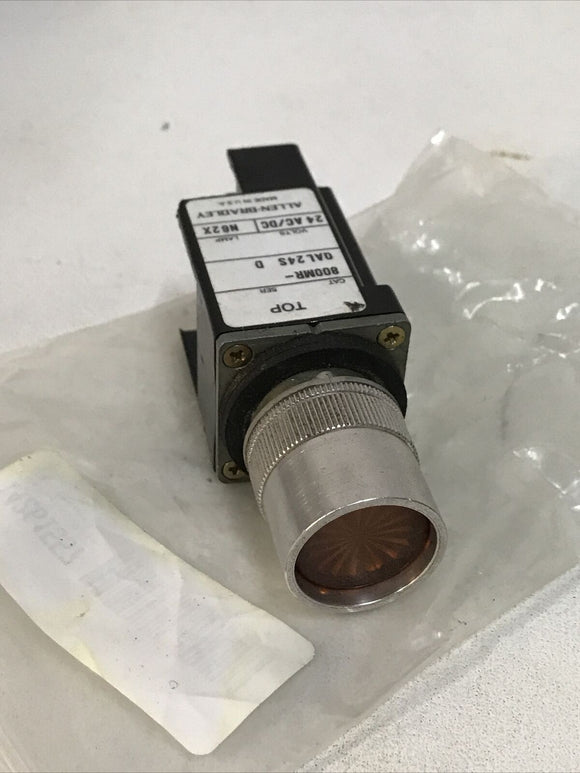 Allen Bradley 800MR-QAL24S Ser D ORANGE Illuminated Push Button 800M-XAK