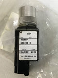 Allen Bradley 800MR-QAL24S Ser D ORANGE Illuminated Push Button 800M-XAK