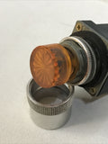 Allen Bradley 800MR-QAL24S Ser D ORANGE Illuminated Push Button 800M-XAK