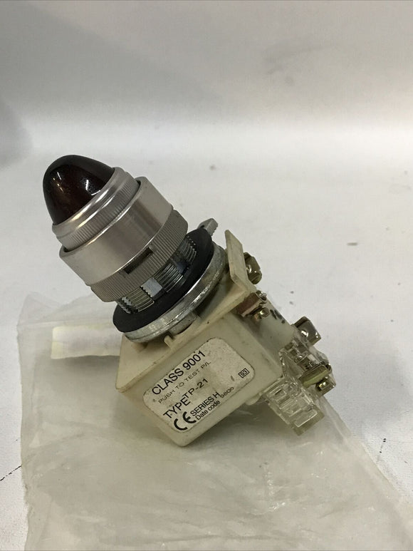 SQUARE D 9001-TP-21 Pilot Light Type KM1 9001TP21 Green