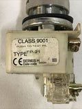 SQUARE D 9001-TP-21 Pilot Light Type KM1 9001TP21 Green