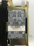 Allen Bradley 700-N400A1 Ser C Type N AC Relay 84AB86 120V60Hz 110V50Hz