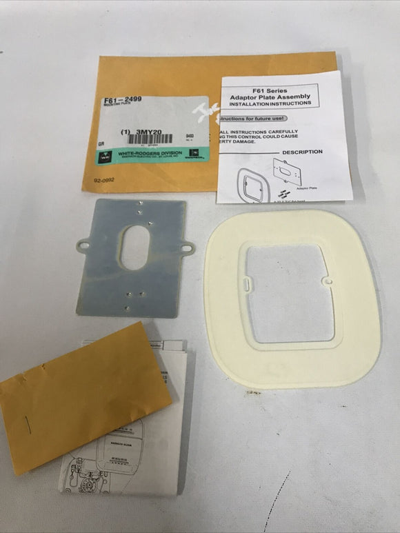 EMERSON F61-2499 Mounting Plate White 5 5/8x5in