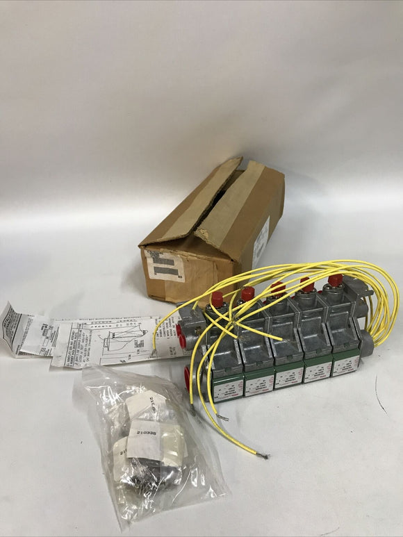 Asco HT8318D020MS 120/60 DA VALVE Assembly Valve Solenoid Gang Mount.
