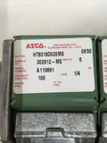 Asco HT8318D020MS 120/60 DA VALVE Assembly Valve Solenoid Gang Mount.