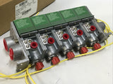 Asco HT8318D020MS 120/60 DA VALVE Assembly Valve Solenoid Gang Mount.
