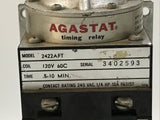 Agastat 2422AFT Time Delay Relay 0.5-10min 120VDC 60C
