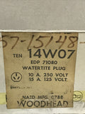 Daniel Woodhead 14W07 Watertite Plug 15A 125V 10A 250V EDP 71080