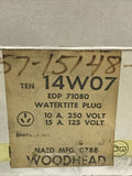 Daniel Woodhead 14W07 Watertite Plug 15A 125V 10A 250V EDP 71080