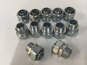 Liquatite 3/4" Liquid tight Flexible Conduit Connectors Pack of 12 Straight