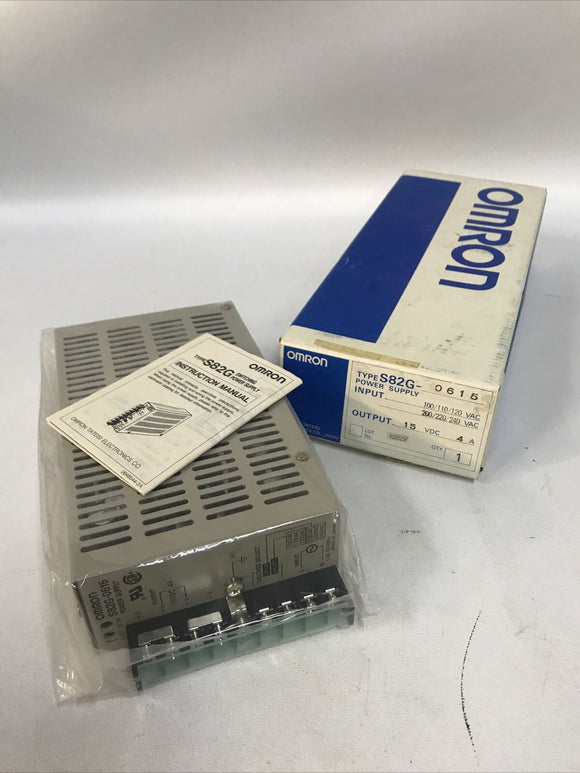 OMRON S82G-0615 / S82G0615 Switching Power Supply New in Box
