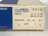 OMRON S82G-0615 / S82G0615 Switching Power Supply New in Box