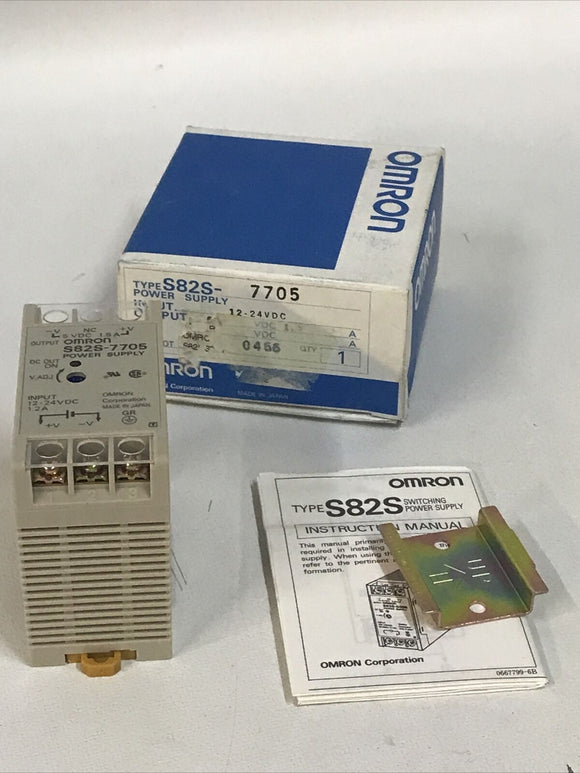 OMRON S82S-7705 -Switching Power Supply 5VDC 1.5A New