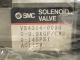 SMC VS4314-009D Solenoid Valve 0-9.9KGF/cm2 0-145psi AC115V
