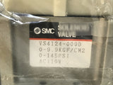 SMC VS4124-009D Pneumatic Solenoid Valve 0-9.9KGF/cm2 0-145psi AC110V