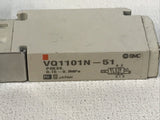 SMC VQ1101N-51 Solenoid 24VDC Valve 2-Position 5-Port