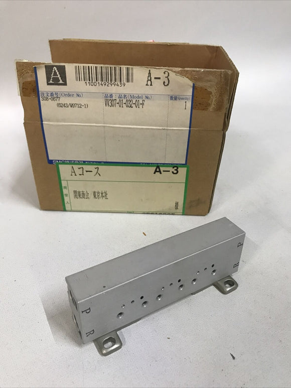 SMC VV307-01-032-01-F  Manifold Assembly 3-sta, VT3/VO3 SOL VALVE 3-PORT