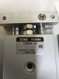 SMC CXSM20-30 Dual Rod Pnumatic Linear Guide Cylinder