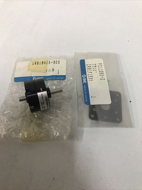 SMC CRB1BW15-90S Pneumatic Miniature Rotary Actuator New