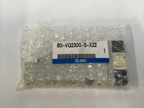 SMC 80-VQ2300-5-X22 Single Valve Pneumatic Solenoid