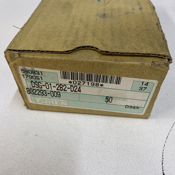 YUKEN DSG-01-2B2-D24-50 Directional Valve New in Box