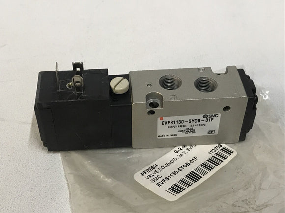 SMC EVFS1130-5YOB-01F Solenoid Valve 0.1-1.0MPa