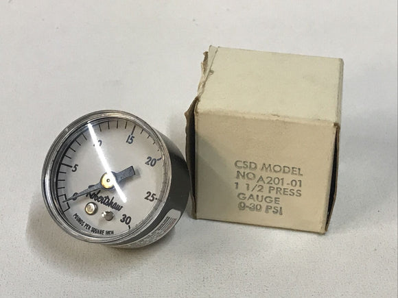 Robertshaw A201-01, 2420-001 Pressure Gauge 1-1/2