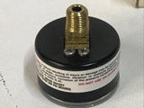 Robertshaw A201-01, 2420-001 Pressure Gauge 1-1/2", 0-30PSIG, 1/8" NPT Back Con