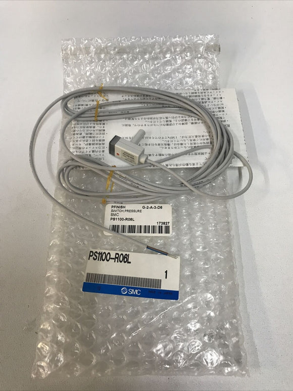 SMC PS1100-R06L Electronic Pressure Switch -0.1-0.4MPa