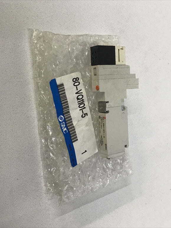 SMC 80-VQ1100-5 Solenoid 24VDC Valve 2-Position 5-Port