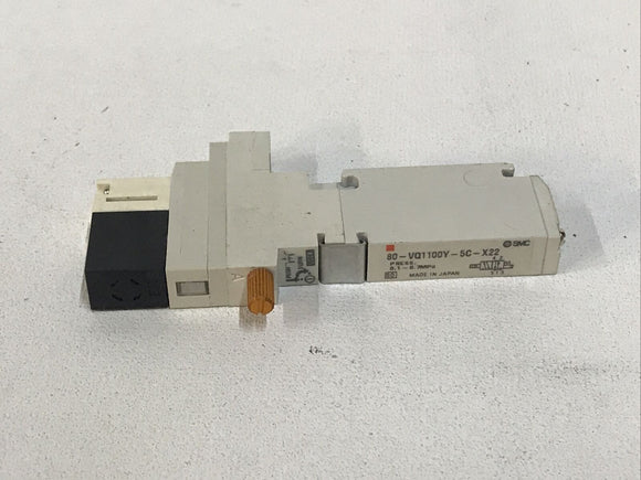 SMC 80-VQ1100-5C-X22 Solenoid 24VDC Valve 2-Position 5-Port