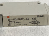 SMC 80-VQ1100-5C-X22 Solenoid 24VDC Valve 2-Position 5-Port